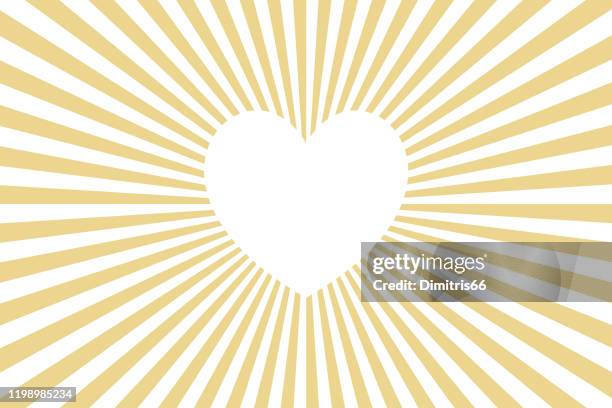 glühendes herz - gold heart stock-grafiken, -clipart, -cartoons und -symbole