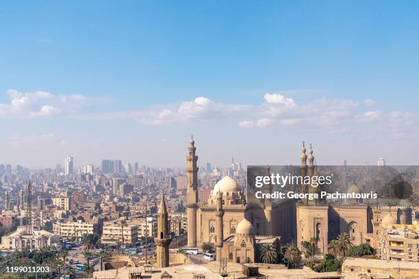 the mosque of sultan hassan in cairo, egypt - cairo stock-fotos und bilder