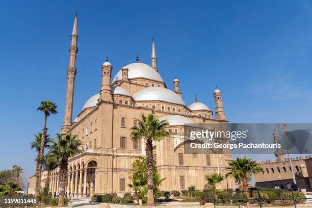 the mosque muhammed ali in cairo, egypt - alabaster background stock pictures, royalty-free photos & images