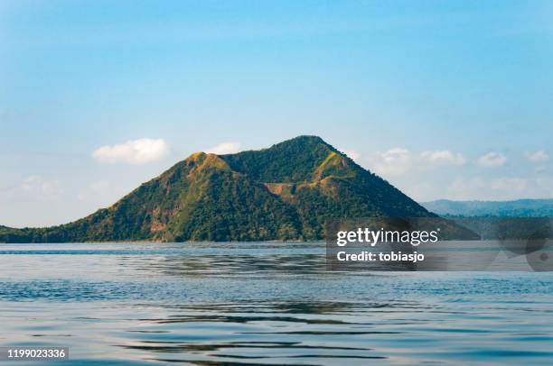 taal volcano island in luzon batangas philippines - philippines volcano stock pictures, royalty-free photos & images