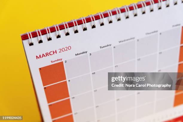 march 2020 calendar - 2020 stock-fotos und bilder