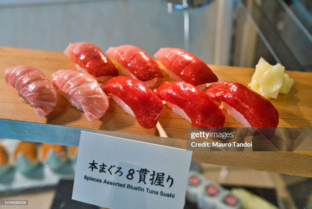 8 pieces assorted bluefin tuna Sushi, Tokyo