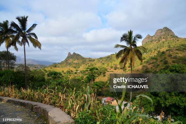 landscape assomada cape verde - cape verde stock pictures, royalty-free photos & images