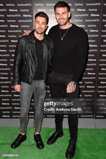 Sam Bird and Adam Collard during the boohoo and boohooMAN Screening event on January 12, 2020 in Liverpool, England.
