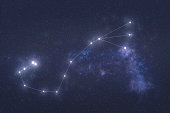 Scorpio Constellation in outer space