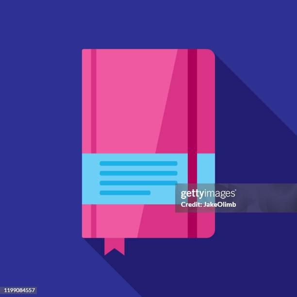 notebook icon flat 2 - creative writing class stock illustrations