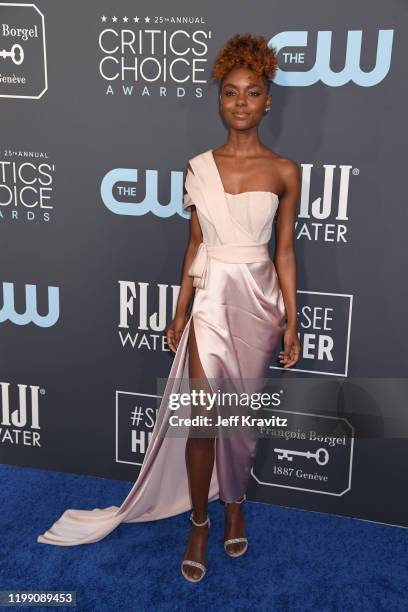 Ashleigh Murray attends the 25th Annual Critics' Choice Awards at Barker Hangar on January 12, 2020 in Santa Monica, California.