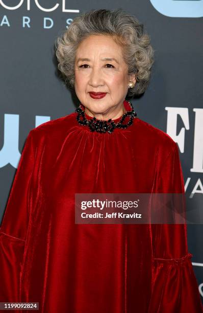 Zhao Shuzhen attends the 25th Annual Critics' Choice Awards at Barker Hangar on January 12, 2020 in Santa Monica, California.