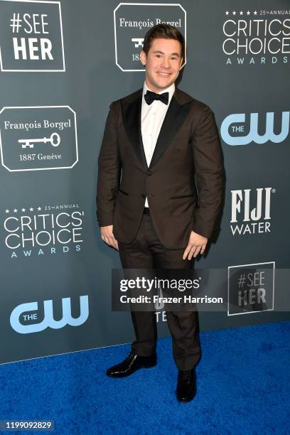 Adam DeVine attends the 25th Annual Critics' Choice Awards at Barker Hangar on January 12, 2020 in Santa Monica, California.