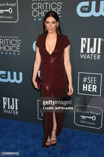 Sarah Levy attends the 25th Annual Critics' Choice Awards at Barker Hangar on January 12, 2020 in Santa Monica, California.