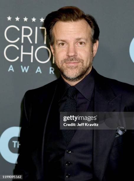 Jason Sudeikis attends the 25th Annual Critics' Choice Awards at Barker Hangar on January 12, 2020 in Santa Monica, California.