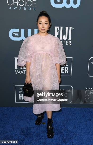 Lulu Wang attends the 25th Annual Critics' Choice Awards at Barker Hangar on January 12, 2020 in Santa Monica, California.