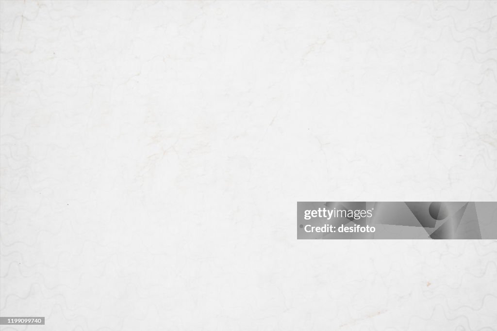 A horizontal vector illustration of a plain grunge effect blank white colored old blotched background