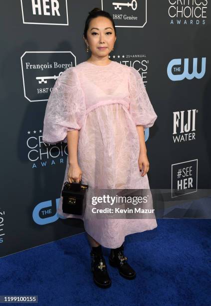 Lulu Wang attends the 25th Annual Critics' Choice Awards at Barker Hangar on January 12, 2020 in Santa Monica, California.