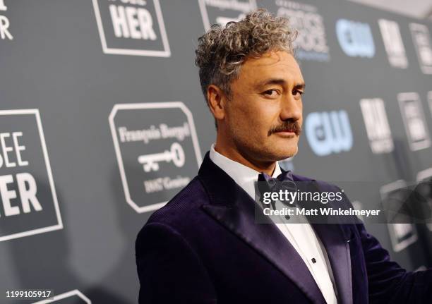 Taika Waititi attends the 25th Annual Critics' Choice Awards at Barker Hangar on January 12, 2020 in Santa Monica, California.