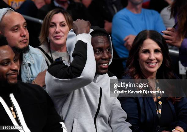 Free agent Darren Collison attends the Los Angeles Lakers and Houston Rockets basketball game at Staples Center on February 6, 2020 in Los Angeles,...