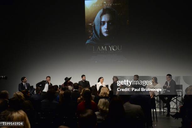 Chris Cole, Hakan Aydin, Halima Aden, Ali Pinar, Aryana Sayeed, Sonia Nassery Cole, Emre Cetinkaya, Cansu Tosun and Federico Pignatelli onstage at...