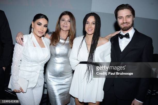 Aryana Sayeed, Sonia Nassery Cole, Cansu Tosun and Emre Cetinkaya attend New York Premiere Of "I Am You" at Pier 59 Studios on February 6, 2020 in...