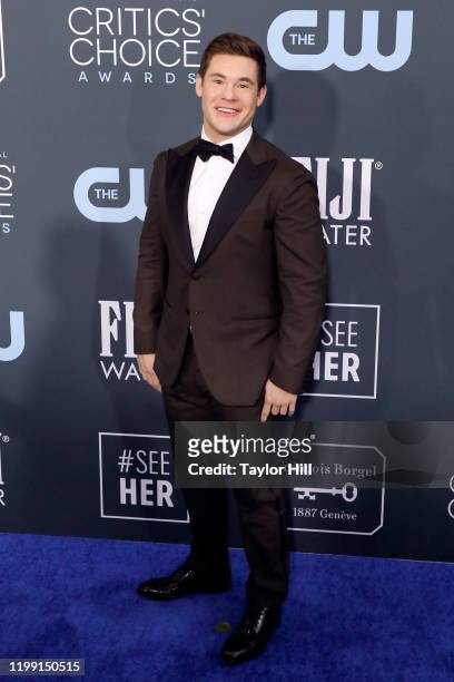 Adam DeVine attends the 25th Annual Critics' Choice Awards at Barker Hangar on January 12, 2020 in Santa Monica, California.