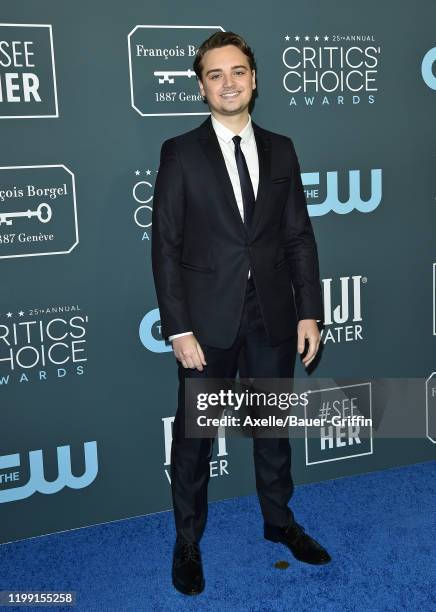Dean-Charles Chapman attends the 25th Annual Critics' Choice Awards at Barker Hangar on January 12, 2020 in Santa Monica, California.