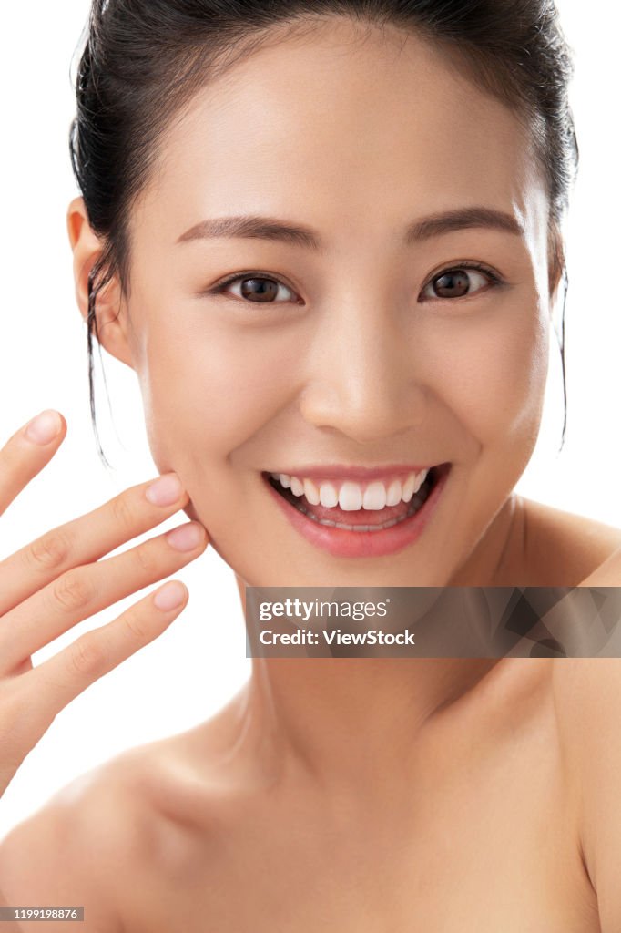 Young women wear makeup