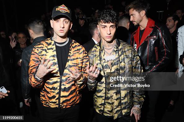 Dark Pyrex Rapper Wayne Santana and Dark Pyrex from Dark Polo Gang attend the Dsquared2 ...