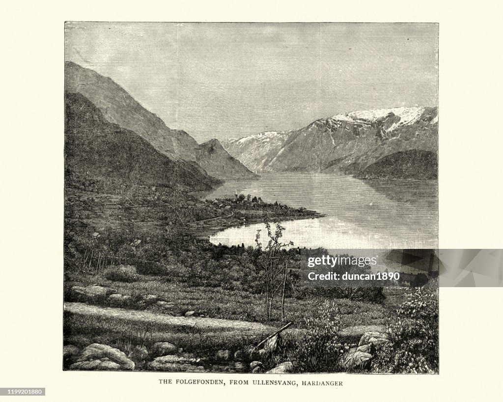 The Folgefonden, from Ullensvang, Hardanger, Norway
