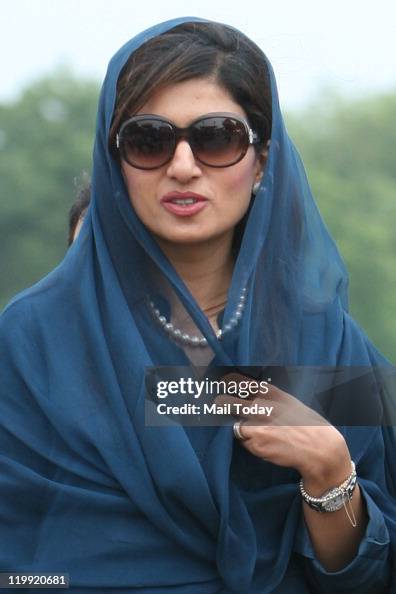 Hami Rabbani Pakistan Foreign Minister Hina Rabbani Khar arrives at Air Force ...