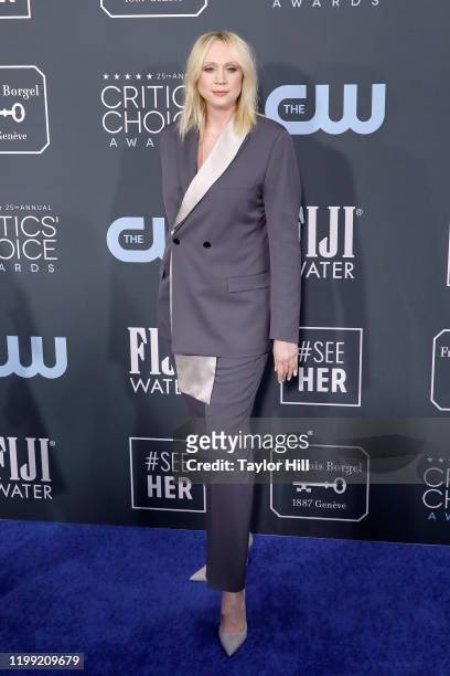 Gwendoline Christie attends the 25th Annual Critics' Choice Awards at Barker Hangar on January 12, 2020 in Santa Monica, California.