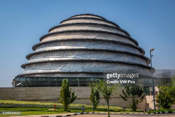 Outside exterior ofThe Kigali Convention Centre, Kigali, Rwanda..