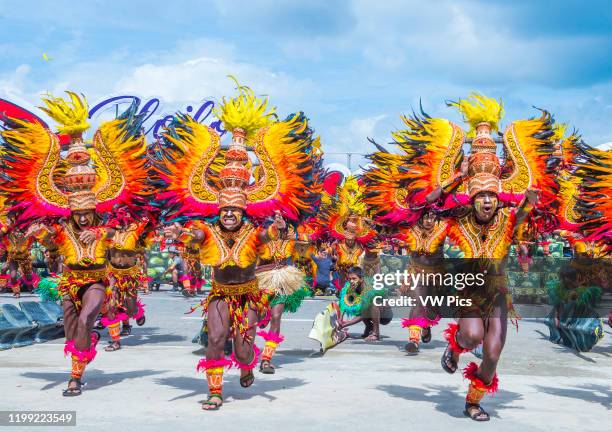 Participants in the Dinagyang Festival in Iloilo Philippines.