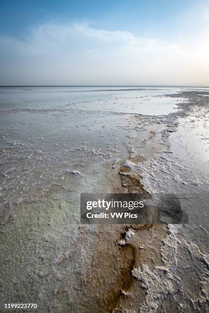 Salt flats in the Danakil Depression , Ethiopia.