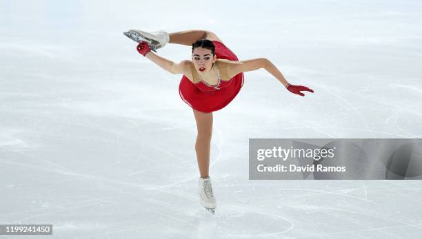 Alessia Tornaghi of Italy competes in Women Single Skating Free Skating in Figure Skating during day 4 of the Lausanne 2020 Winter Youth Olympics at...