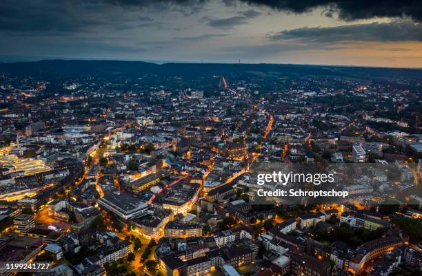 aachen cityscape - aerial hyper lapse - aachen stock pictures, royalty-free photos & images