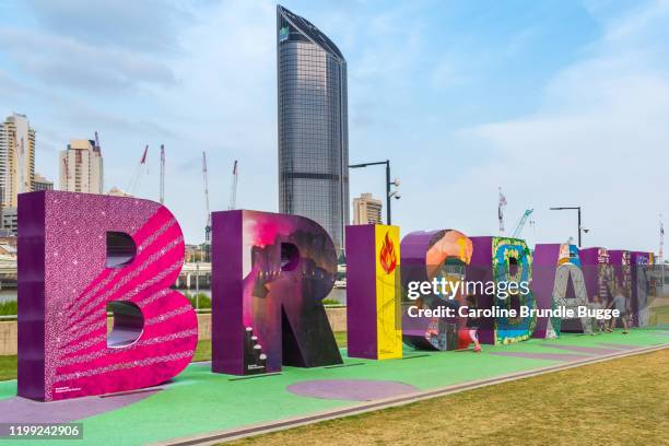 south bank parklands, brisbane, australia - southbank brisbane stock pictures, royalty-free photos & images