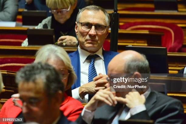 Senator Jean-Marie Bockel attends at the session of questions to the government at the Senate on February 05, 2020 in Paris, France.