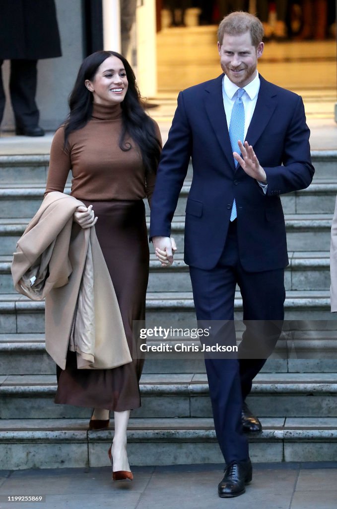 The Duke And Duchess Of Sussex Visit Canada House