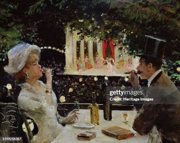 Dîner aux Ambassadeurs, c. 1880. Found in the Collection of Musée Carnavalet, Paris. Artist Béraud, Jean .