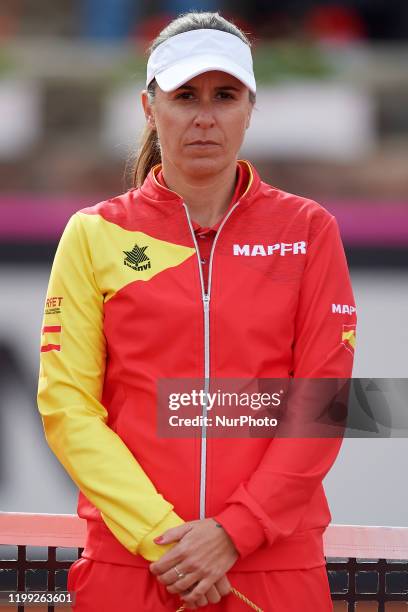 Anabel Medina poses prior to the 2020 Fed Cup Qualifier between Spain and Japan at Centro de Tenis La Manga Club on February 07, 2020 in Cartagena,...