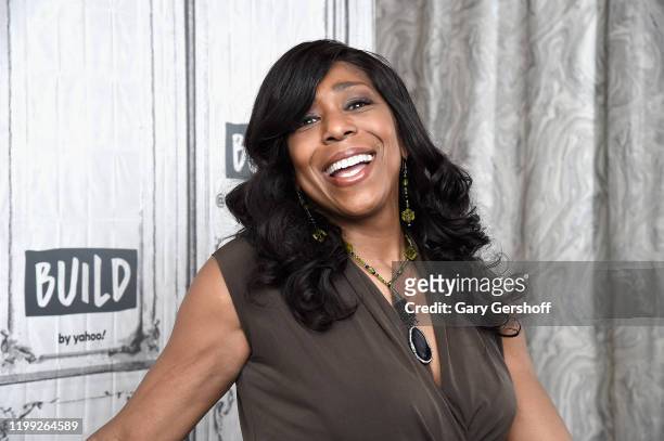 Actress/singer Dawnn Lewis visits the Build Series to discuss her role as Zelma Bullock in the Broadway show “Tina: The Tina Turner Musical” at Build...