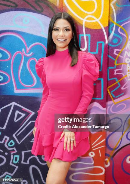 Ana Patricia Gamez is seen during Amazon Celebra El Dia De San Valentin event at Chispa restaurant on February 7, 2020 in Miami, Florida.