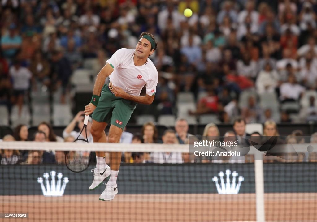 Roger Federer and Rafael Nadal in charity exhibition in Cape Town