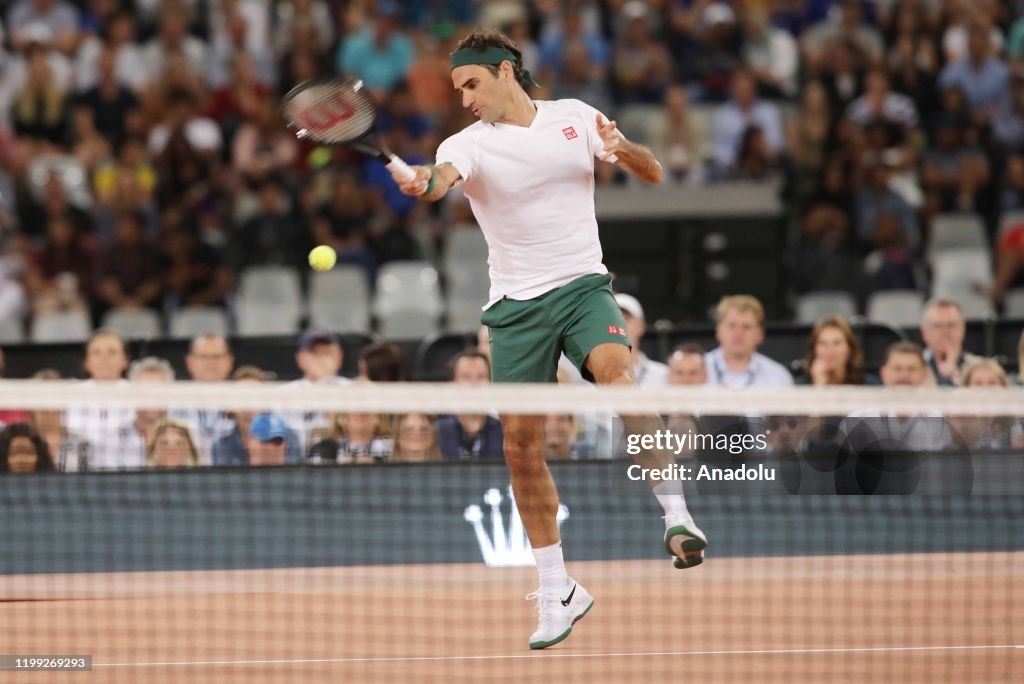 Roger Federer and Rafael Nadal in charity exhibition in Cape Town