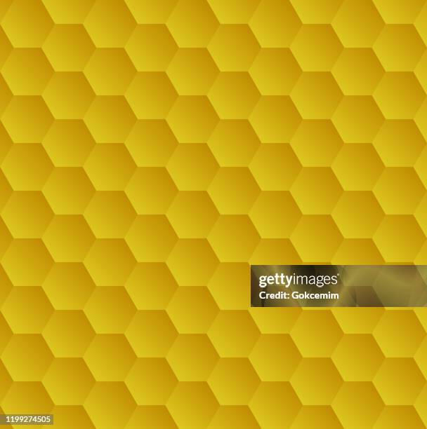 abstract yellow gradient colored polygonal hexagon background. - patchwork quilt stock illustrations