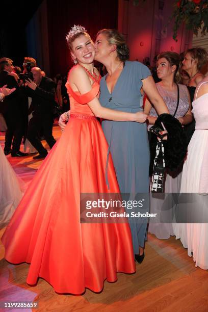 Lilith Becker and her mother Anne Seidel during the 15th Semper Opera Ball 2020 at Semperoper on February 7, 2020 in Dresden, Germany.