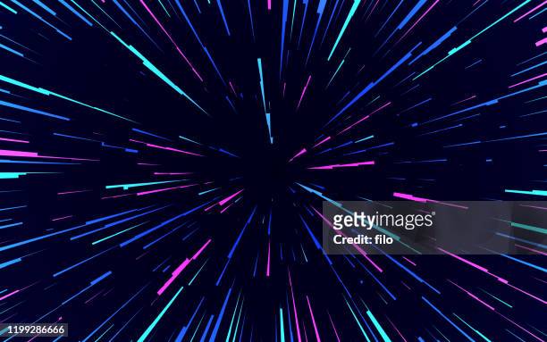 space blast abstract background - zoom bombing stock illustrations