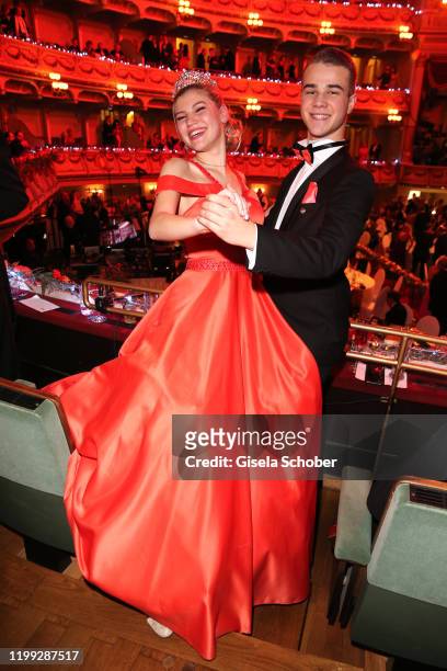 Lilith Becker, daughter of Ben Becker and Stefan Nissbach during the 15th Semper Opera Ball 2020 at Semperoper on February 7, 2020 in Dresden,...