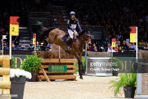 Benjamin MASSIE of France riding CUPIDON DU CARDONNE during the day 1 Jumping International de Bordeaux on February 7, 2020 in Bordeaux, France.