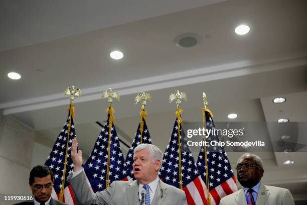 House Democratic Caucus Vice Chairman Rep. Xavier Becerra , House Democratic Caucus Chairman Rep. John Larson and House Assistant Whip James Clyburn...
