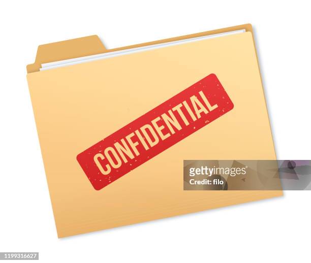 confidential file information - mystery stock illustrations